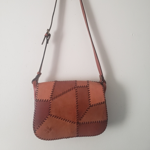 Patricia Nash Leather Patched Work Dante  Bag - Picture 2 of 16